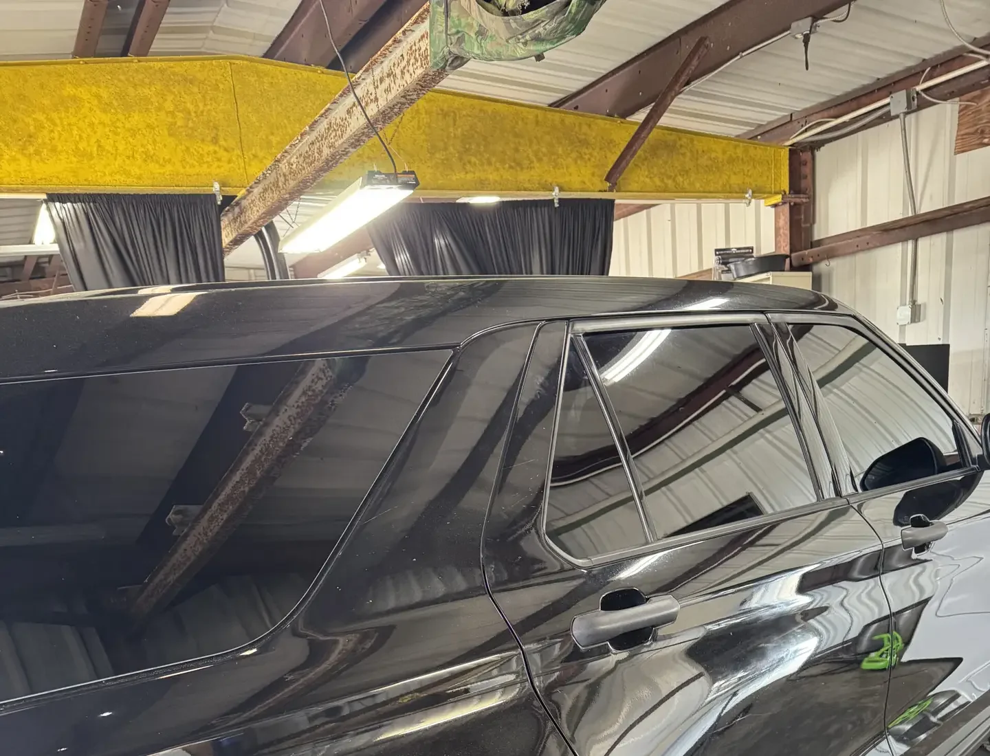 New passenger side tint on a Ford Explorer